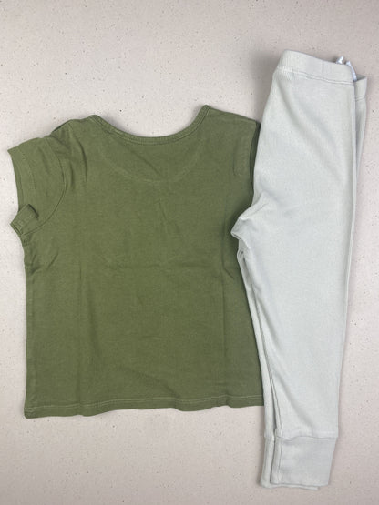 Set t-shirt manica corta e pantalone leggins