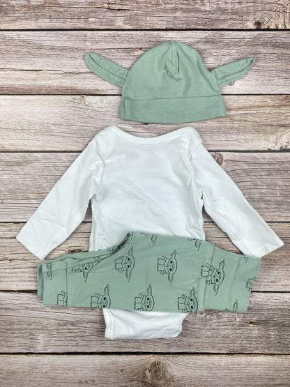 Set body manica lunga pantalone e cappellino