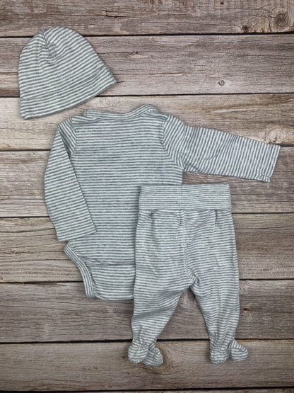 Set body manica lunga pantalone e cappellino