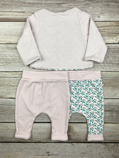 Set felpa reversibile e due pantaloni leggins