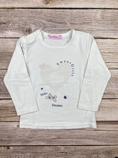 Set T-shirt manica lunga e pantalone