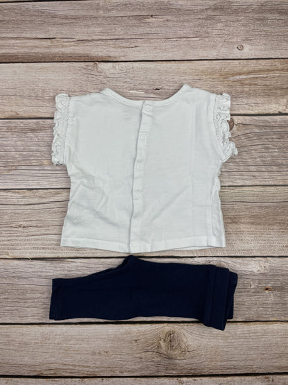 Set t-shirt manica corta e pantalone leggins