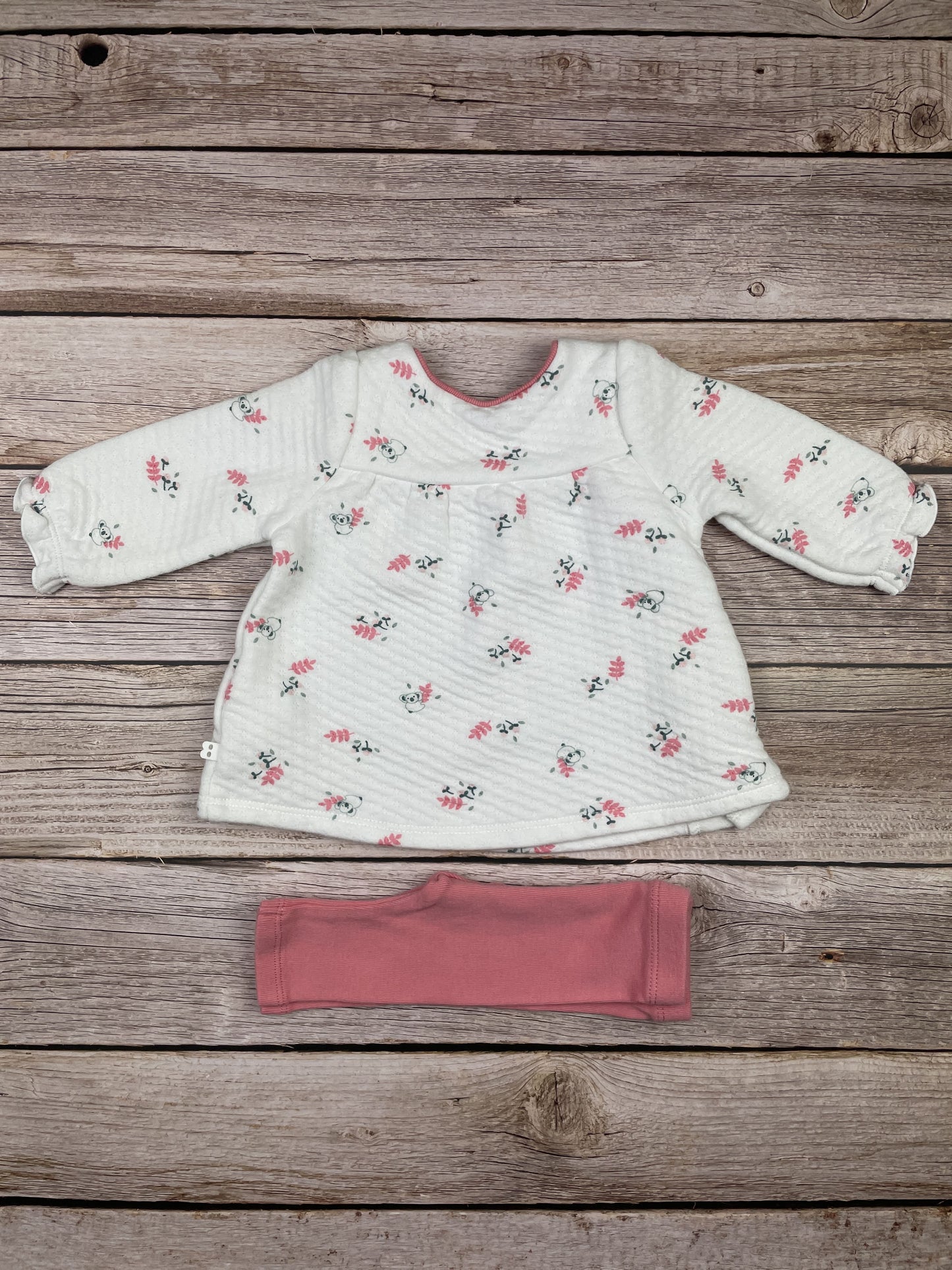 Set vestito manica lunga e pantalone leggins