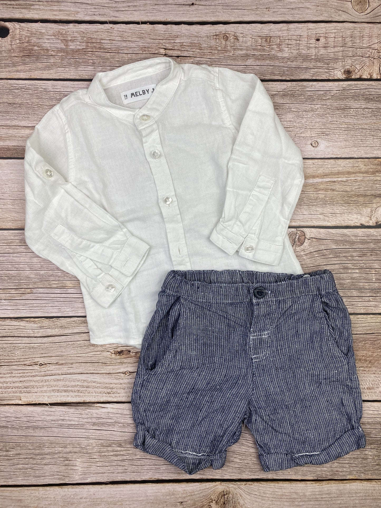 Set camicia manica lunga e pantaloncino