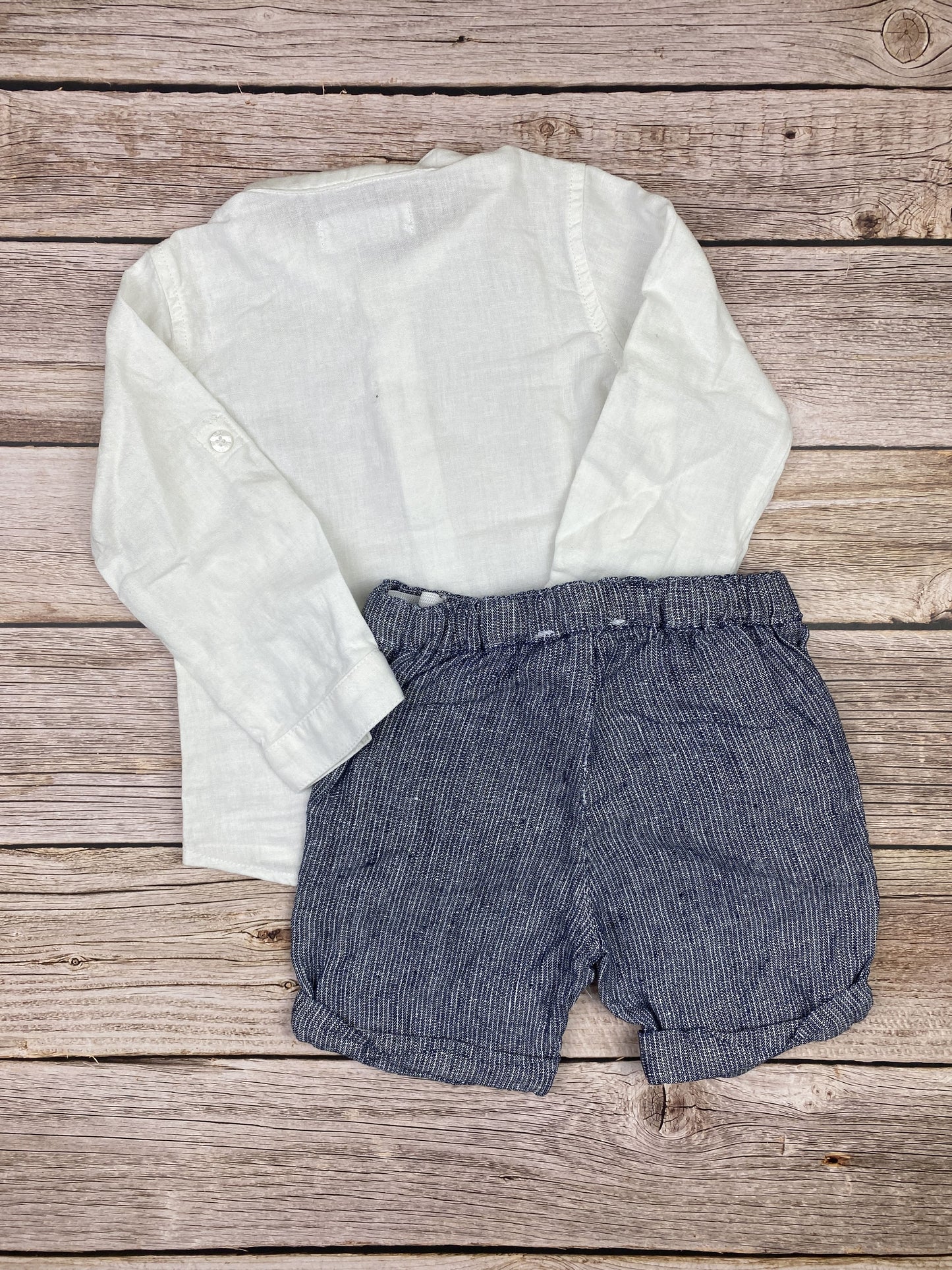 Set camicia manica lunga e pantaloncino