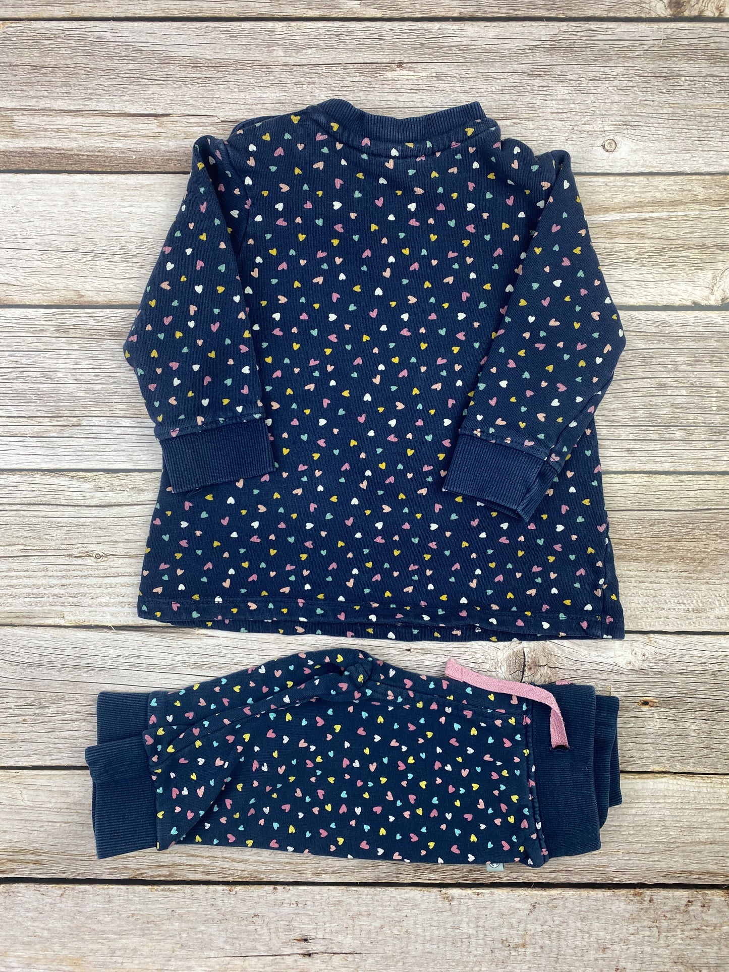 Set felpa girocollo e pantalone
