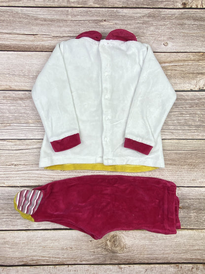 Set felpa girocollo e pantalone