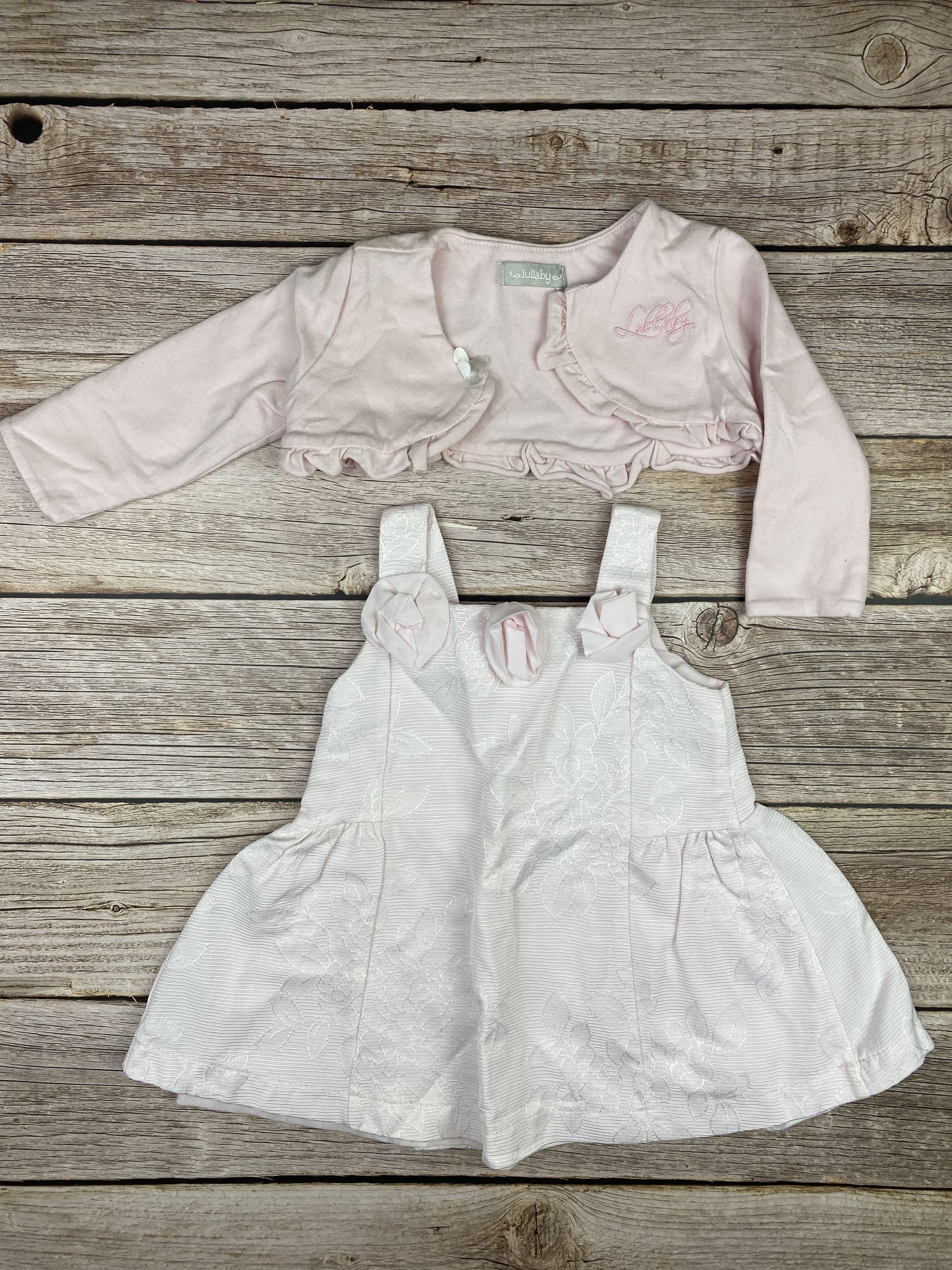 Set vestito senza manica e felpa coprispalle