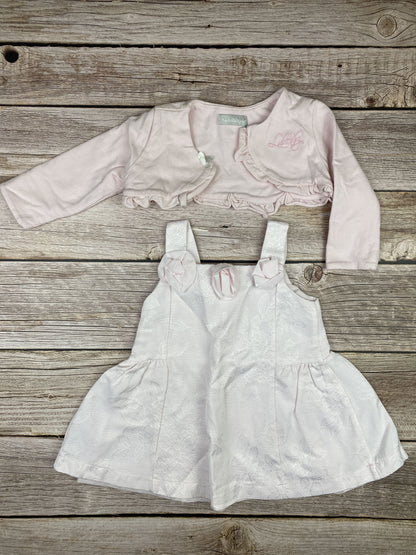 Set vestito senza manica e felpa coprispalle