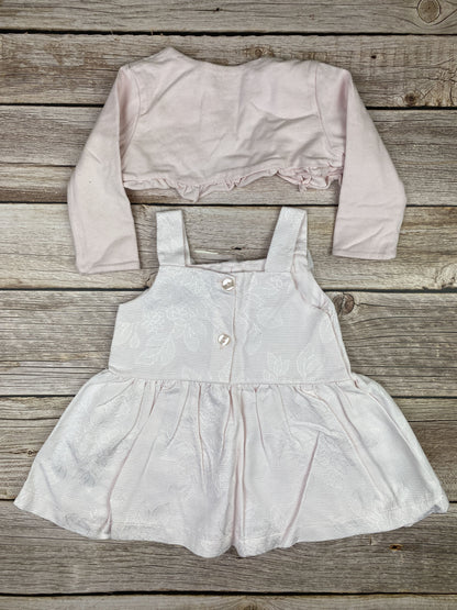 Set vestito senza manica e felpa coprispalle