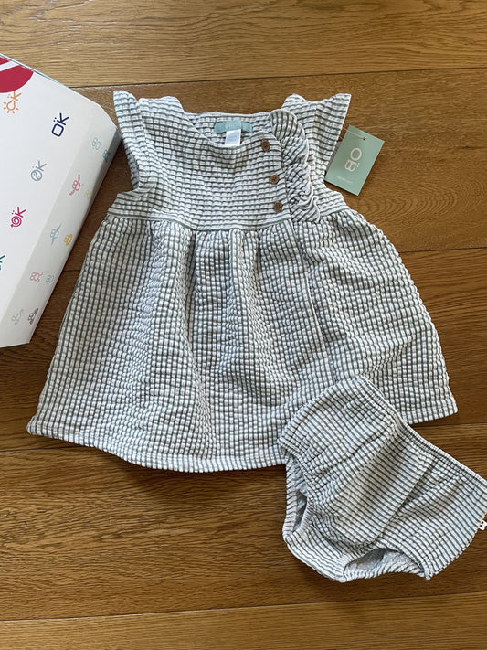 Set Vestito senza manica e copri pannolino