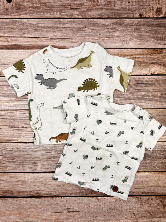Set due t-shirt manica corta