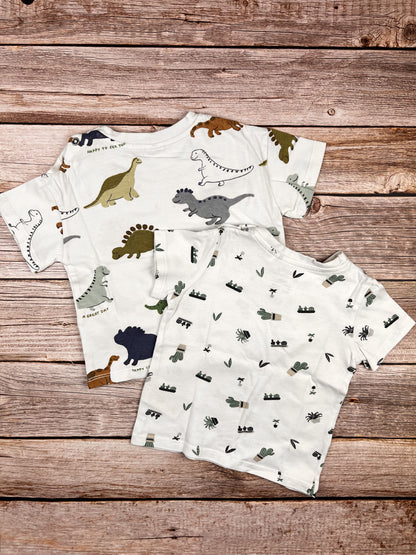 Set due t-shirt manica corta