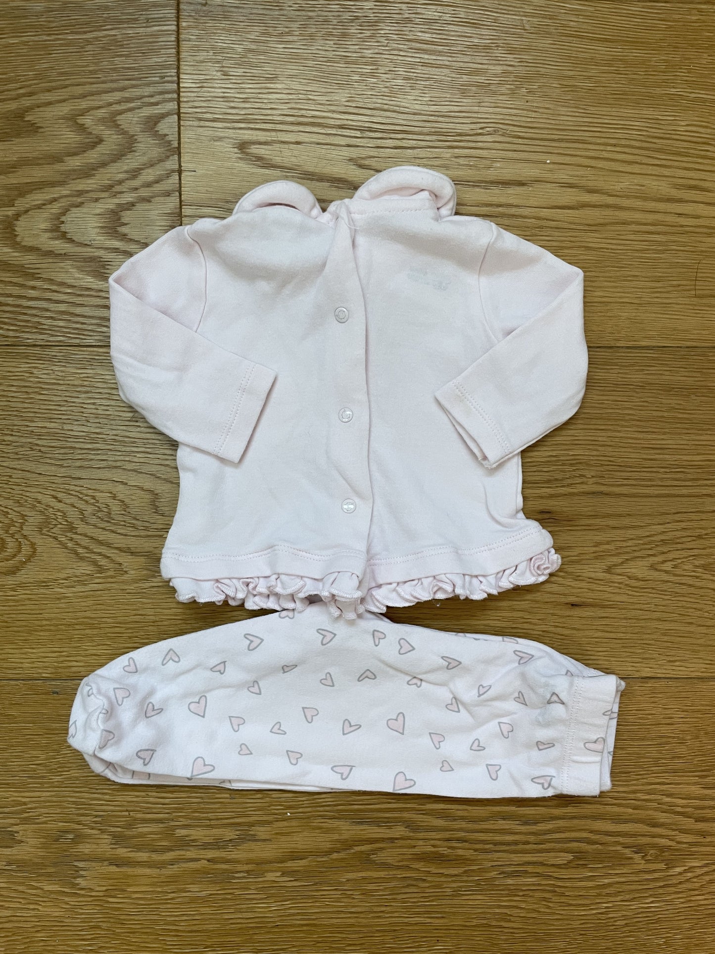 Set t-shirt manica lunga e pantalone con piedini