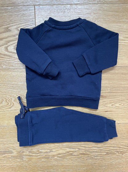 Set felpa girocollo e pantalone