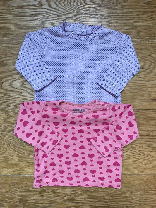 Set due t-shirt manica lunga