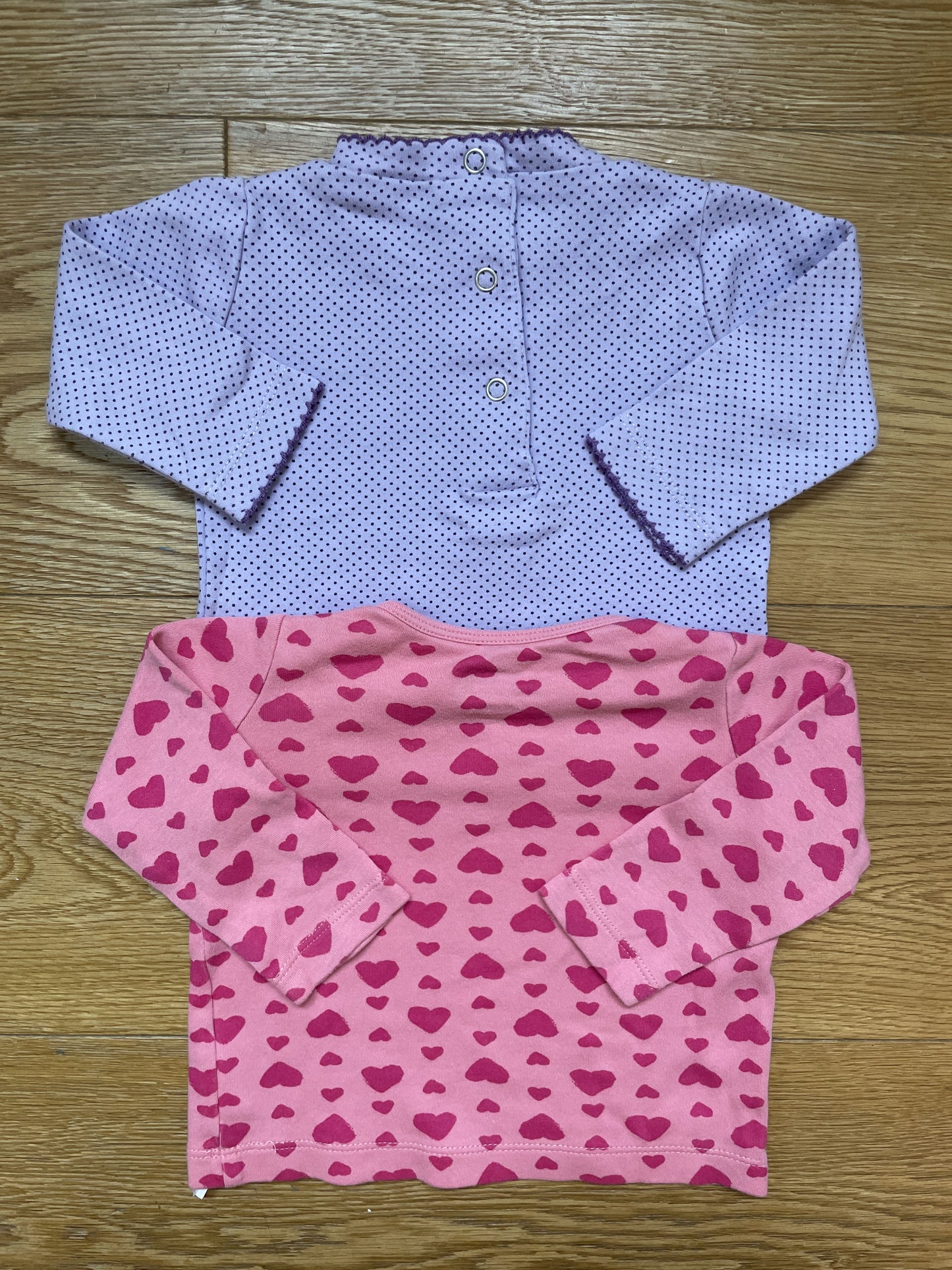 Set due t-shirt manica lunga