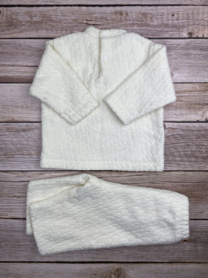 Set felpa girocollo e pantalone