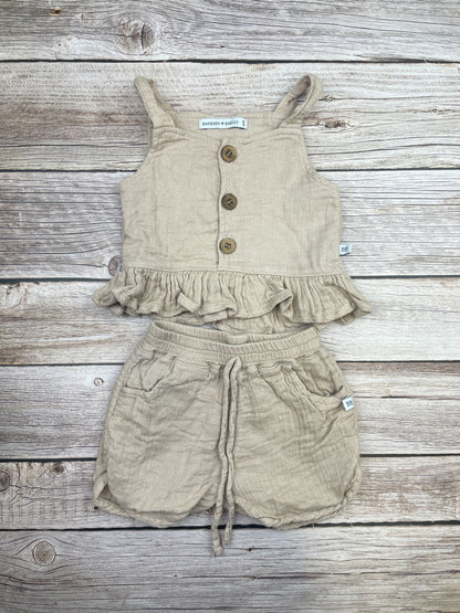 Set t-shirt senza manica e pantaloncino