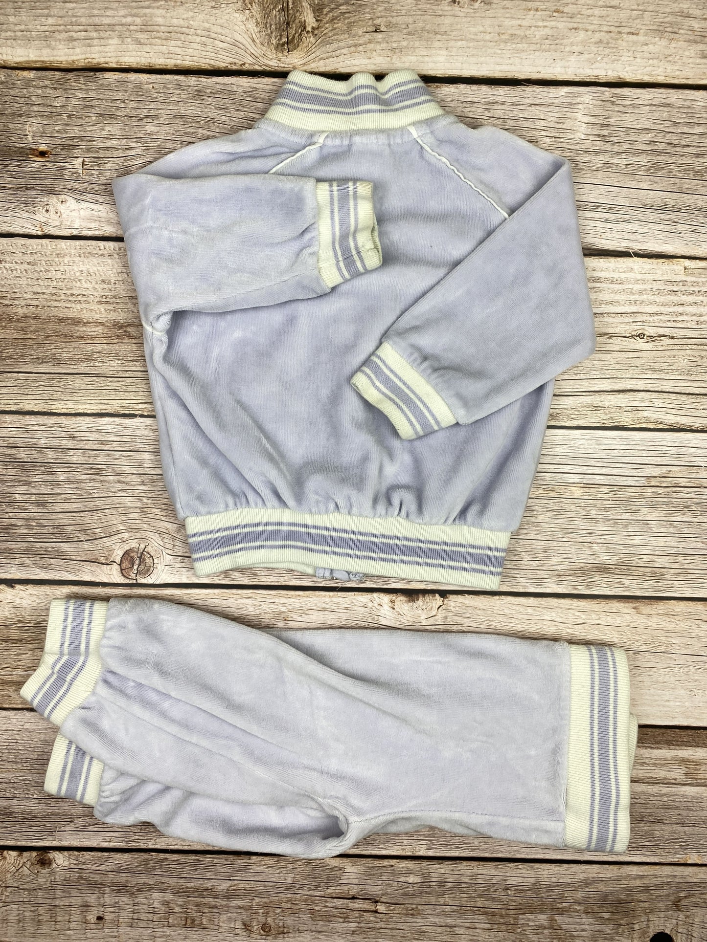 Set felpa con zip senza cappuccio e pantalone