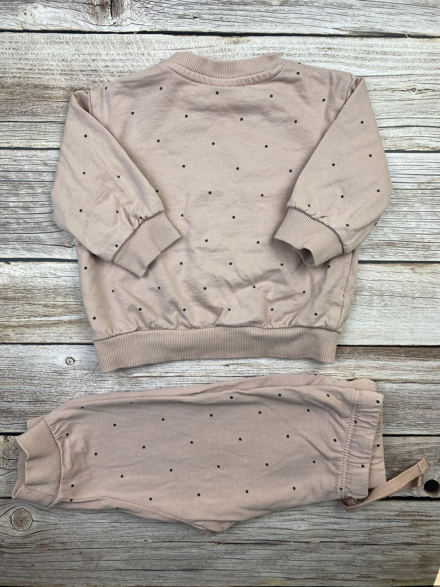 Set felpa girocollo e pantalone