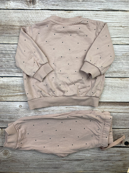 Set felpa girocollo e pantalone
