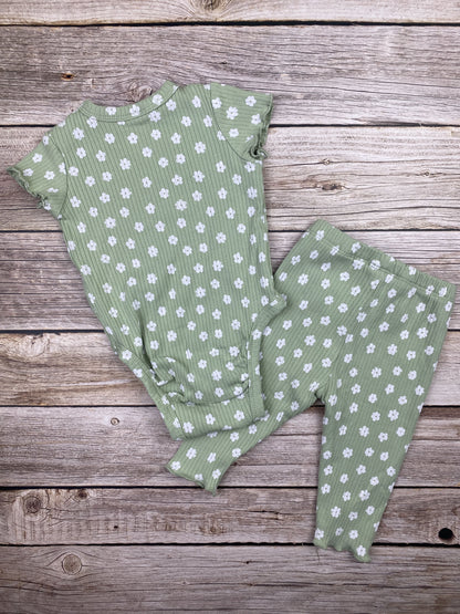 Set body manica corta e pantalone leggins