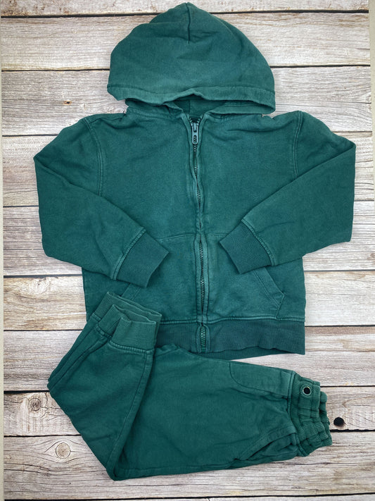 Set felpa con zip e cappuccio e pantalone