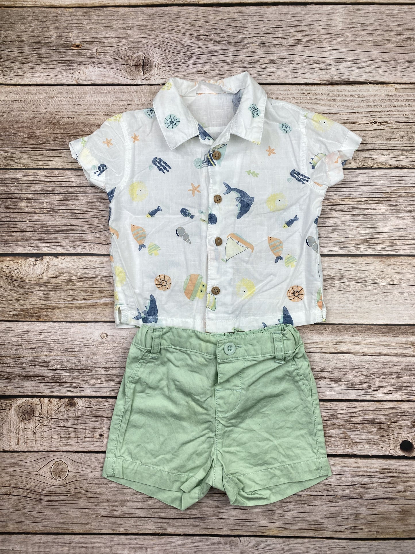 Set camicia manica corta e pantaloncino