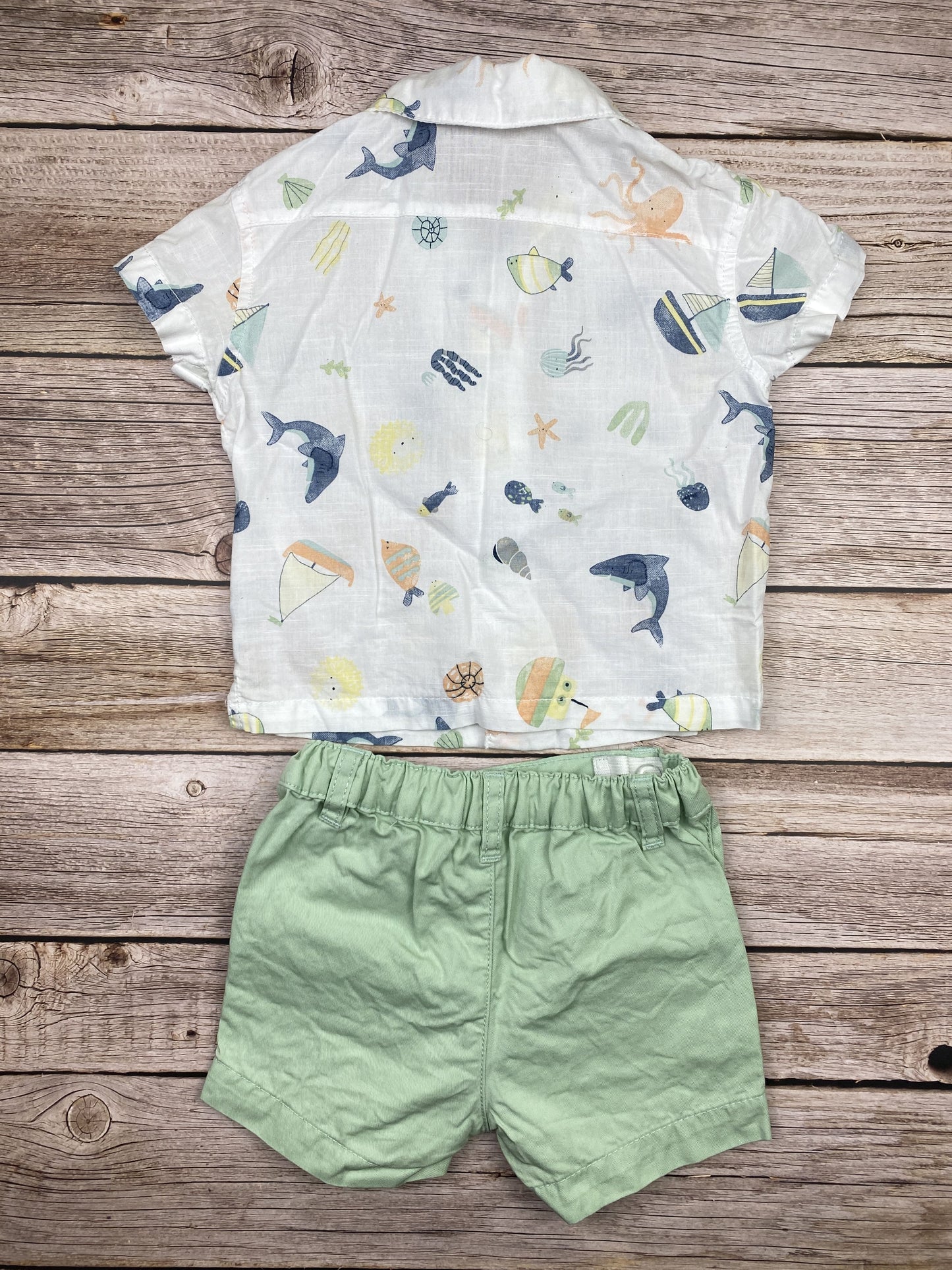 Set camicia manica corta e pantaloncino
