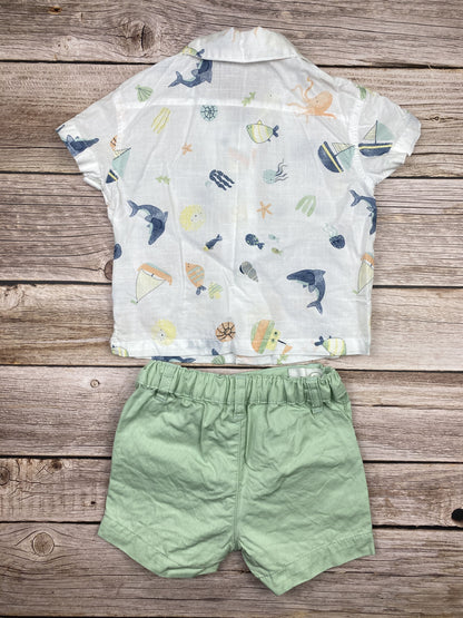 Set camicia manica corta e pantaloncino
