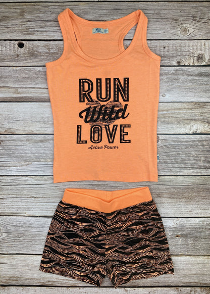 Set t-shirt senza manica e pantaloncino