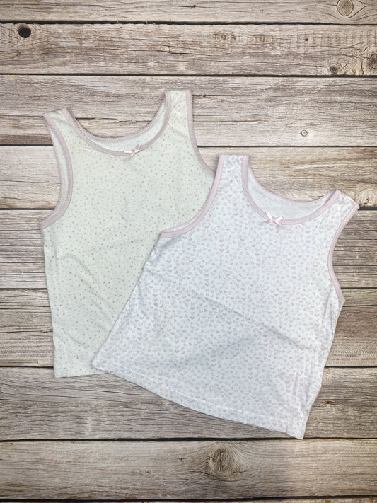 Set due t-shirt senza manica