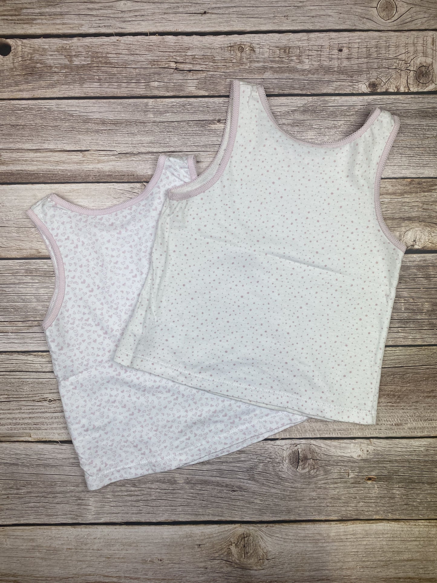 Set due t-shirt senza manica