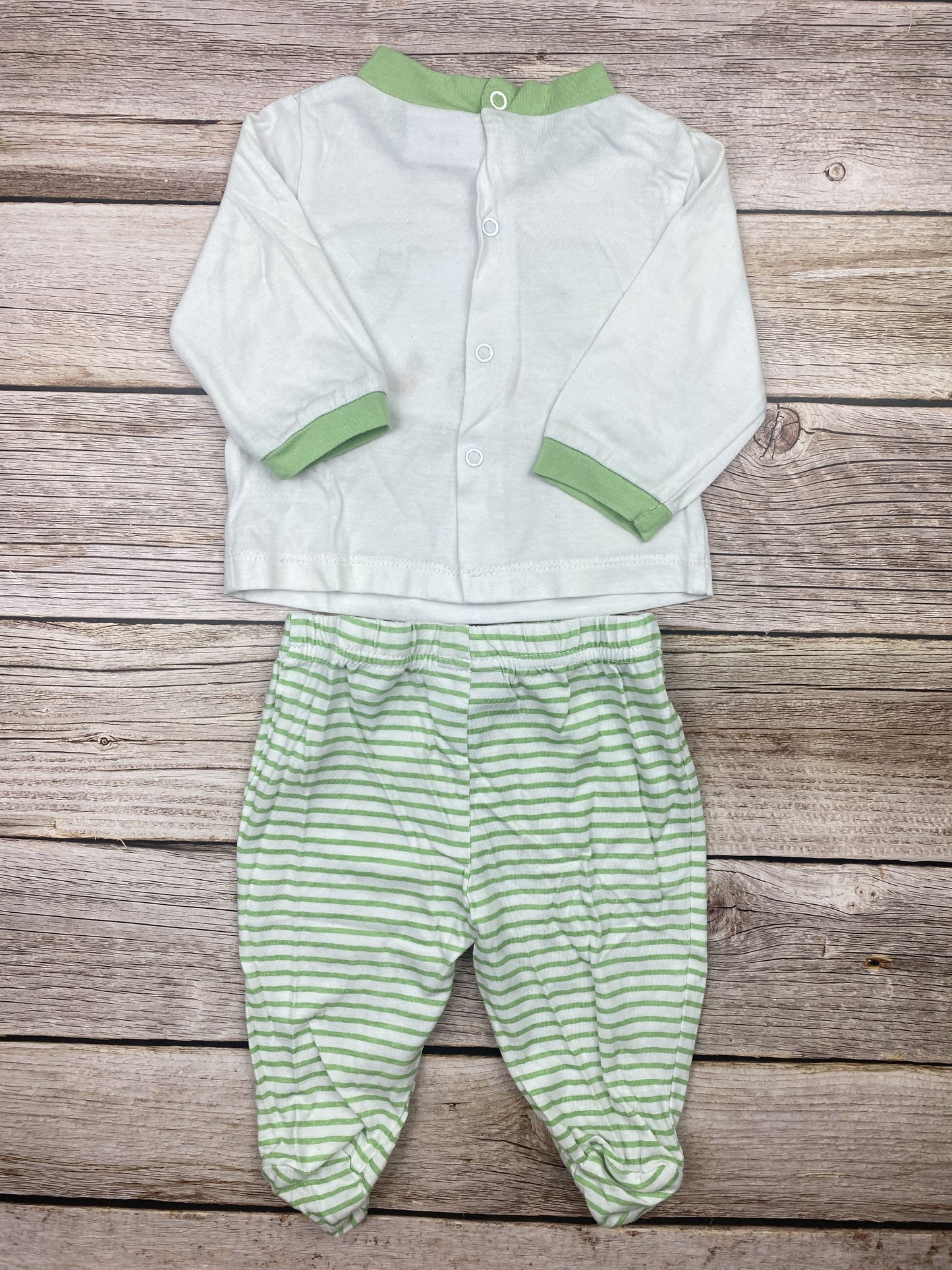 Set t-shirt manica lunga e pantalone con piedini