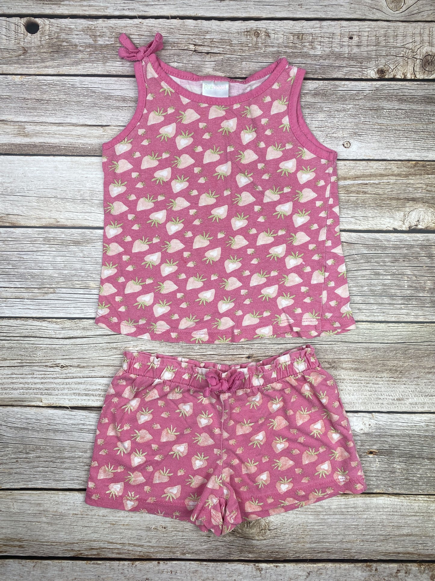 Set t-shirt senza manica e pantaloncino