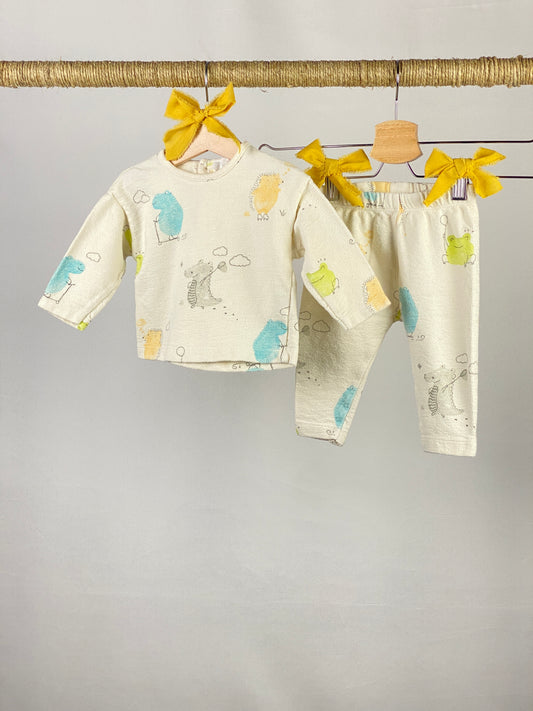Set con felpa e pantalone lungo