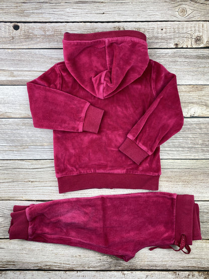 Set felpa con zip e cappuccio e pantalone
