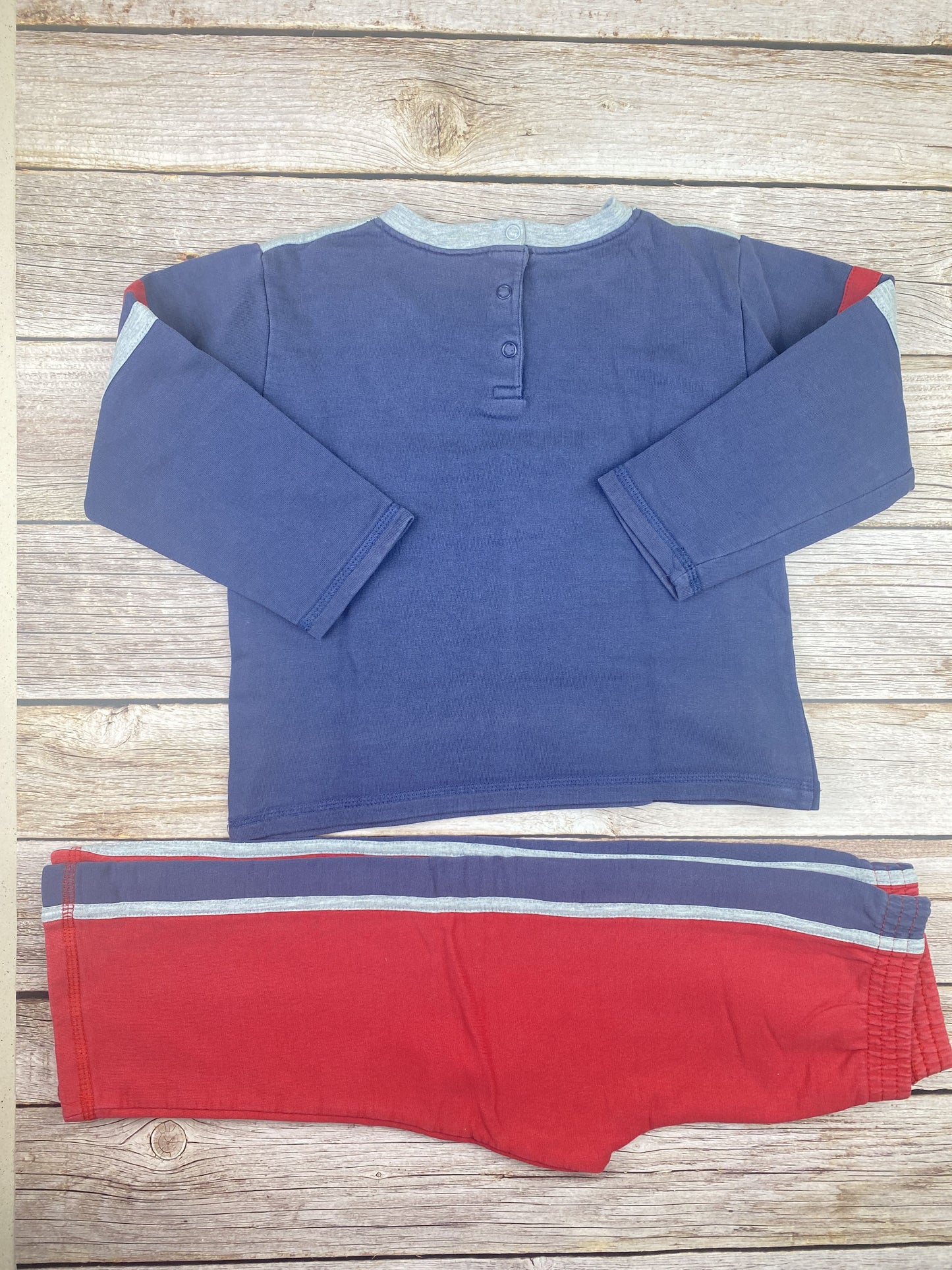 Set felpa girocollo e pantalone