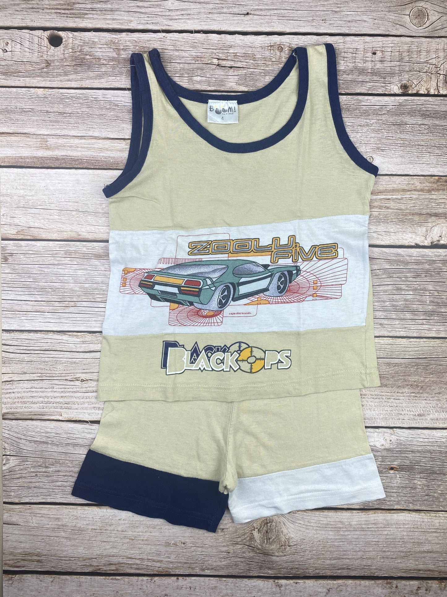 Set t-shirt senza manica e pantaloncino