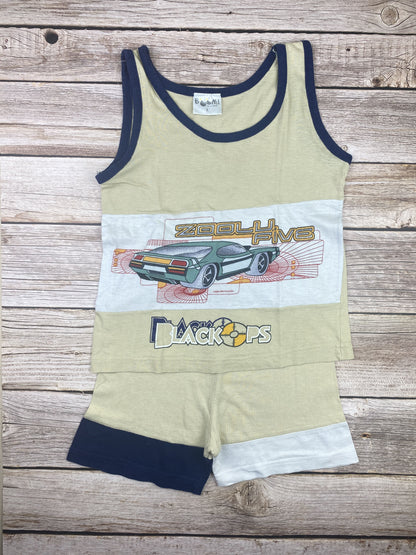 Set t-shirt senza manica e pantaloncino