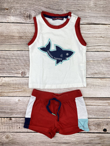 Set t-shirt senza manica e pantaloncino