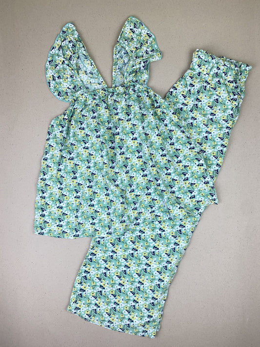 Set t-shirt senza manica e pantalone