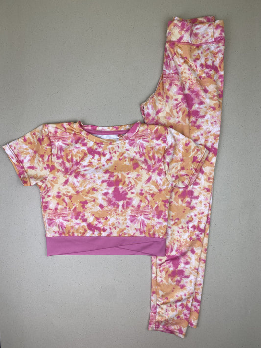 Set t-shirt manica corta e pantalone leggins