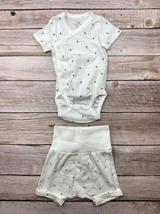 Set body manica corta e pantaloncino