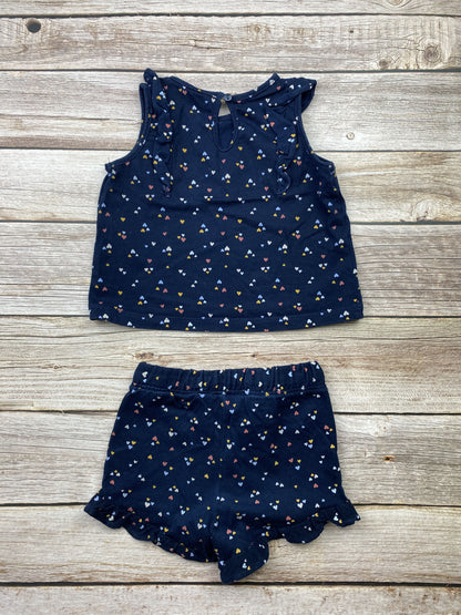 Set t-shirt senza manica e pantaloncino