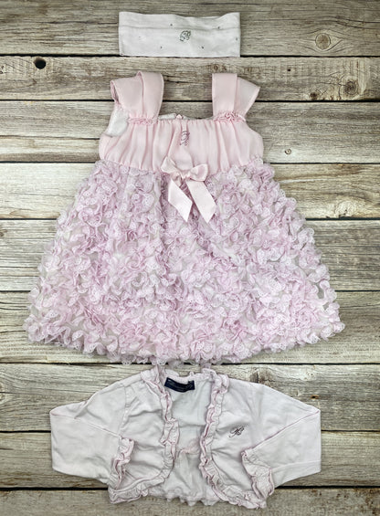 Set felpa coprispalle, fascetta e vestito