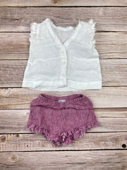 Set camicia senza maniche e pantalone