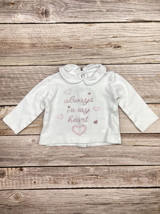 T-shirt manica lunga con colletto