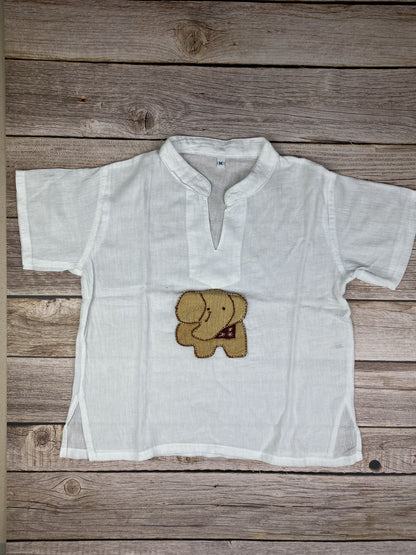 Camicia manica corta in lino